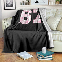 Six Seven Coquette Girl Throw Blanket Funny 67 Meme Gen Alpha Slang Pink Floral Bow Aesthetic - Wonder Print Shop