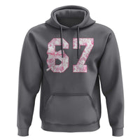 Six Seven Coquette Girl Hoodie Funny 67 Meme Gen Alpha Slang Pink Floral Bow Aesthetic - Wonder Print Shop