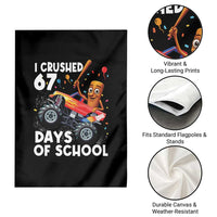67 Days of School Monster Truck Garden Flag 67th Day Boys Tung Tung Tung Sahur - Wonder Print Shop