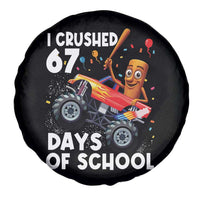 67 Days of School Monster Truck Spare Tire Cover 67th Day Boys Tung Tung Tung Sahur - Wonder Print Shop