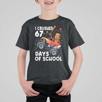 67 Days of School Monster Truck T Shirt For Kid 67th Day Boys Tung Tung Tung Sahur - Wonder Print Shop
