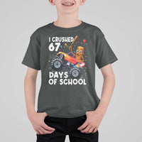 67 Days of School Monster Truck T Shirt For Kid 67th Day Boys Tung Tung Tung Sahur - Wonder Print Shop