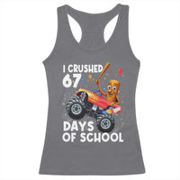 67 Days of School Monster Truck Racerback Tank Top 67th Day Boys Tung Tung Tung Sahur - Wonder Print Shop