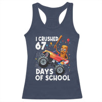 67 Days of School Monster Truck Racerback Tank Top 67th Day Boys Tung Tung Tung Sahur - Wonder Print Shop
