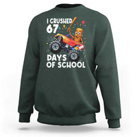 67 Days of School Monster Truck Sweatshirt 67th Day Boys Tung Tung Tung Sahur - Wonder Print Shop