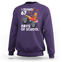 67 Days of School Monster Truck Sweatshirt 67th Day Boys Tung Tung Tung Sahur - Wonder Print Shop
