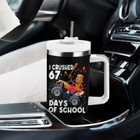 67 Days of School Monster Truck Tumbler With Handle 67th Day Boys Tung Tung Tung Sahur - Wonder Print Shop