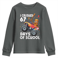 67 Days of School Monster Truck Youth Sweatshirt 67th Day Boys Tung Tung Tung Sahur - Wonder Print Shop