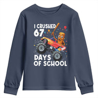 67 Days of School Monster Truck Youth Sweatshirt 67th Day Boys Tung Tung Tung Sahur - Wonder Print Shop