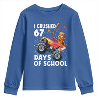 67 Days of School Monster Truck Youth Sweatshirt 67th Day Boys Tung Tung Tung Sahur - Wonder Print Shop