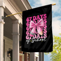 67 Days Of School Girls Coquette Bow Garden Flag Funny Six Seven Meme 67th Day - Wonder Print Shop