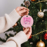 67 Days Of School Girls Coquette Bow Ceramic Ornament Funny Six Seven Meme 67th Day - Wonder Print Shop