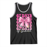 67 Days Of School Girls Coquette Bow Tank Top Funny Six Seven Meme 67th Day - Wonder Print Shop