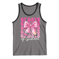 67 Days Of School Girls Coquette Bow Tank Top Funny Six Seven Meme 67th Day - Wonder Print Shop