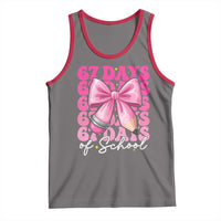 67 Days Of School Girls Coquette Bow Tank Top Funny Six Seven Meme 67th Day - Wonder Print Shop