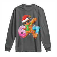 Funny 67 Meme Gingerbread Christmas Long Sleeve Shirt Six Seven Ice Cream Drip Boys - Wonder Print Shop
