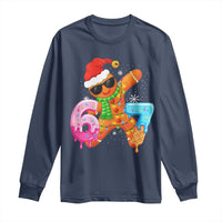 Funny 67 Meme Gingerbread Christmas Long Sleeve Shirt Six Seven Ice Cream Drip Boys - Wonder Print Shop
