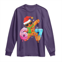 Funny 67 Meme Gingerbread Christmas Long Sleeve Shirt Six Seven Ice Cream Drip Boys - Wonder Print Shop