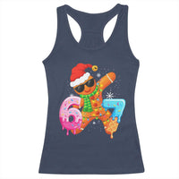 Funny 67 Meme Gingerbread Christmas Racerback Tank Top Six Seven Ice Cream Drip Boys - Wonder Print Shop