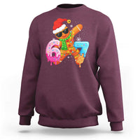 Funny 67 Meme Gingerbread Christmas Sweatshirt Six Seven Ice Cream Drip Boys - Wonder Print Shop