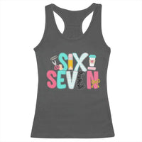 Funny Teacher Six Seven Racerback Tank Top 6 7 Meme - Wonder Print Shop