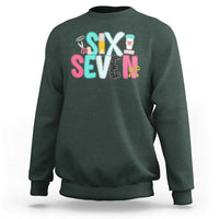Funny Teacher Six Seven Sweatshirt 6 7 Meme - Wonder Print Shop