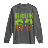 Funny Six Seven Long Sleeve Shirt 67 Meme 6 7 Boy Game Pixel Number - Wonder Print Shop