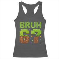 Funny Six Seven Racerback Tank Top 67 Meme 6 7 Boy Game Pixel Number - Wonder Print Shop