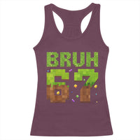 Funny Six Seven Racerback Tank Top 67 Meme 6 7 Boy Game Pixel Number - Wonder Print Shop