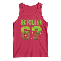 Funny Six Seven Tank Top 67 Meme 6 7 Boy Game Pixel Number - Wonder Print Shop