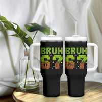 Funny Six Seven Tumbler With Handle 67 Meme 6 7 Boy Game Pixel Number - Wonder Print Shop