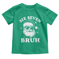 67 Christmas Six Seven Bruh Toddler T Shirt Funny Santa 6 7 Meme - Wonder Print Shop