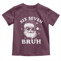 67 Christmas Six Seven Bruh Toddler T Shirt Funny Santa 6 7 Meme - Wonder Print Shop