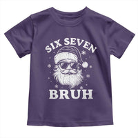 67 Christmas Six Seven Bruh Toddler T Shirt Funny Santa 6 7 Meme - Wonder Print Shop