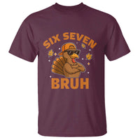67 Funny Thanksgiving T Shirt Six Seven Bruh 6 7 Turkey Meme - Wonder Print Shop