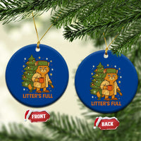Litters Full Ceramic Ornament Funny Christmas Vacation Cat - Wonder Print Shop