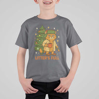 Litters Full T Shirt For Kid Funny Christmas Vacation Cat - Wonder Print Shop