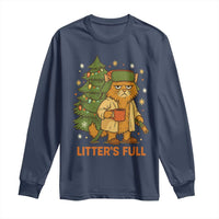 Litters Full Long Sleeve Shirt Funny Christmas Vacation Cat - Wonder Print Shop