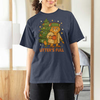 Litters Full T Shirt For Women Funny Christmas Vacation Cat - Wonder Print Shop