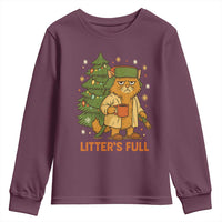 Litters Full Youth Sweatshirt Funny Christmas Vacation Cat - Wonder Print Shop