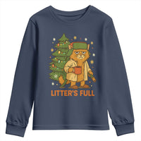 Litters Full Youth Sweatshirt Funny Christmas Vacation Cat - Wonder Print Shop