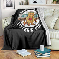 Merry Christmas Litters Full Throw Blanket Funny Christmas Vacation Cat - Wonder Print Shop