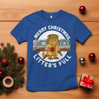 Merry Christmas Litters Full T Shirt Funny Christmas Vacation Cat - Wonder Print Shop