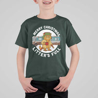 Merry Christmas Litters Full T Shirt For Kid Funny Christmas Vacation Cat - Wonder Print Shop