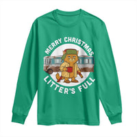 Merry Christmas Litters Full Long Sleeve Shirt Funny Christmas Vacation Cat - Wonder Print Shop