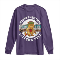 Merry Christmas Litters Full Long Sleeve Shirt Funny Christmas Vacation Cat - Wonder Print Shop