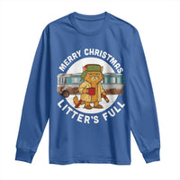 Merry Christmas Litters Full Long Sleeve Shirt Funny Christmas Vacation Cat - Wonder Print Shop