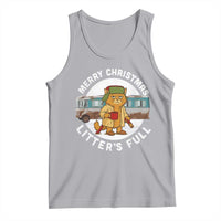 Merry Christmas Litters Full Tank Top Funny Christmas Vacation Cat - Wonder Print Shop