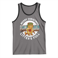 Merry Christmas Litters Full Tank Top Funny Christmas Vacation Cat - Wonder Print Shop