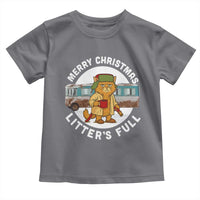 Merry Christmas Litters Full Toddler T Shirt Funny Christmas Vacation Cat - Wonder Print Shop
